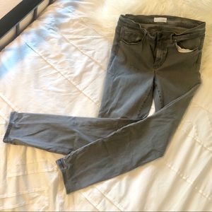 LOFT performance denim leggings grey, size 12